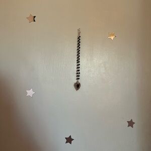 Super cute beaded heart necklace